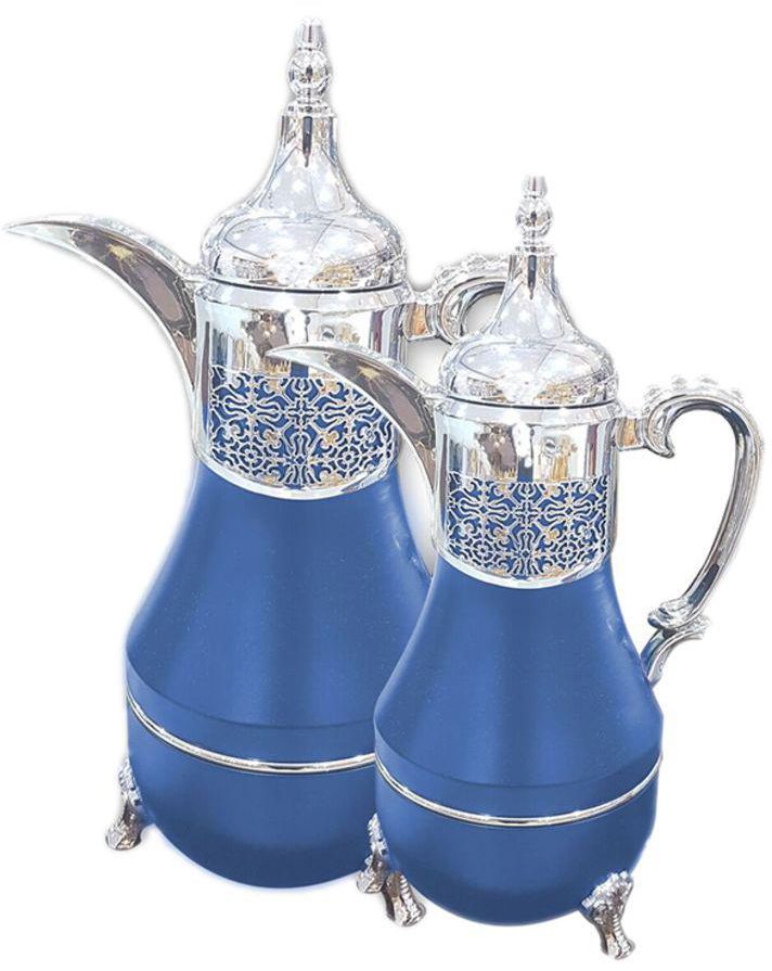 2-Piece Tea Coffee Vacuum Flask Blue