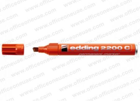 edding 2200C Permanent Marker, 1-5mm Chisel Tip, Orange