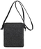 Straw Crossbody Beach Bag, Summer Beach Shoulder Bags, Boho Woven Clutch Bag, Suitable for Beach Vacation Party (Black)