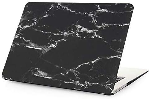 Margoun Full Protection Ultra Slim Hard Protective Case for MacBook Pro with Keyboard Cover (Black/White, 13in)