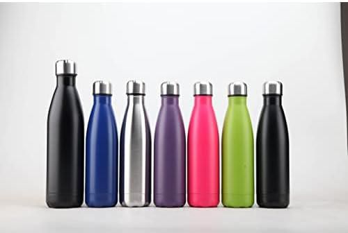 Stainless Steel Water Bottle, Double Walled Vacuum Insulated 500ml BPA Free, 12 Hours Hot/24 Hours Cold, Thermoshield TechnologyReusable Leakproof (PURPLE)