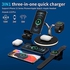2021 New 3 in 1 Wireless Charger, 25W Qi Fast Charger for iPhone 12/12 Pro/12 Pro Max, AirPods and Apple Watch 6 5 4 3 (Black2)