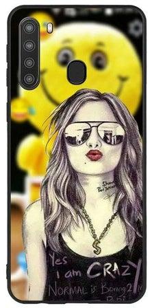Protective Case Cover For Samsung Galaxy A21 Yes I Am Crazy Normal Is Boring