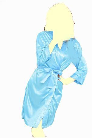 روب نسائي أزرق مقاس واحد Lingerie Women'S Pajamas Nightgown Cardigan Uniform Temptation Suit