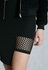 Mesh Detail Asymmetric Skirt