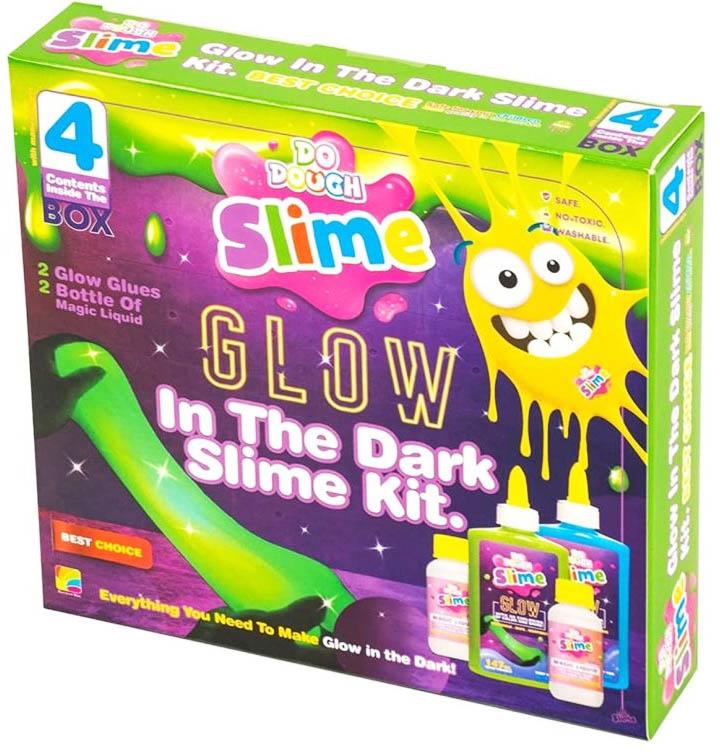 Do Dough Slime - Glow In The Dark Slime Kit (4 Contents Pack)- Babystore.ae
