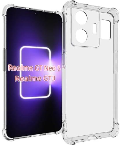 Shockproof Back Case Cover with Best Camera Protection Compatible with Realme GT Neo 5 / Realme GT3 5G Shockproof Case Reinforced Edges Protection for Realme GT Neo 5 /Realme GT3 5G by Grabist