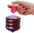 ZY Children LED Light-up Music Wood-Like Peg-top Hand Spinner Plastic Flash Gyro Toy Gift For Kids