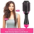 2-in-1 Hair Dryer And Volumizer Brush Black/Pink