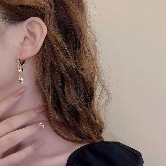 New Sparkling Rhinestone Dangling Drop Earrings For Women Dinner Party Statement Jewelry