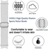 Next store Nylon Watch Band Compatible with Samsung Watch 5 Pro 45mm/Galaxy Watch 5 40mm 44mm/Galaxy Watch 4 40mm 44mm/Watch 4 Classic 42mm 46mm, Sport Band-by Next store (White)