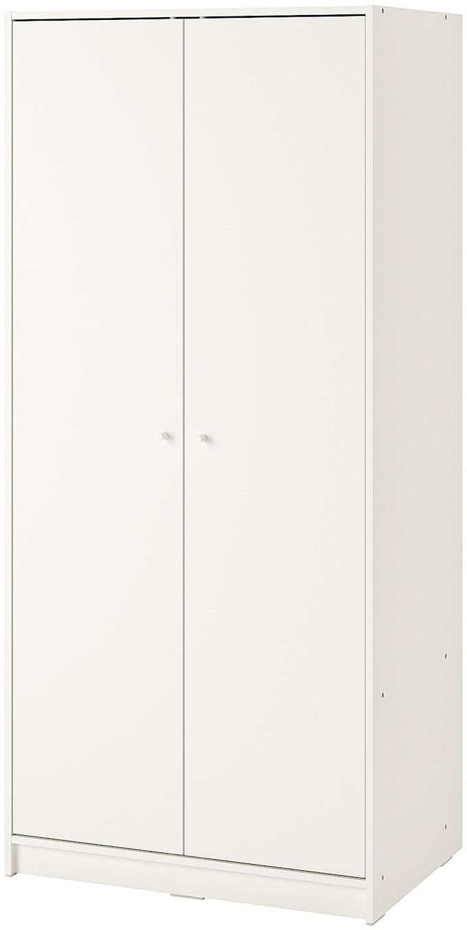 KLEPPSTAD Wardrobe with 2 doors - white 79x176 cm