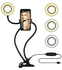 Smartphone Holding Mount Stand With Selfie Ring Light Black