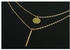 Neworldline Women Bang Bang Triangle Multilayer Pendant Chain Statement Necklace