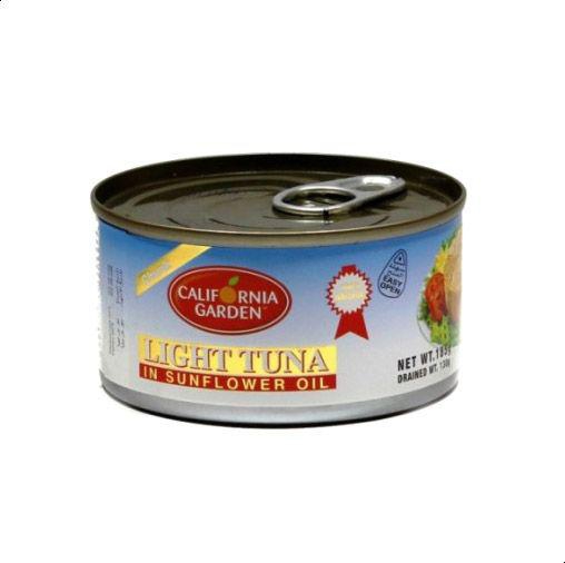 California Garden Canned Light Tuna Chunk In Sunflower Oil 185g