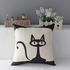 Generic Vintage Home Decorative Cat Head Cotton Linen Throw Pillow Case Cushion Cover