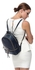 Michael Kors 30S5GEZB1L-406 Rhea Zip Small Backpack for Women - Leather, Navy