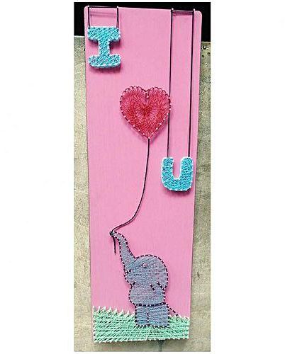 Generic ( I Love You ) Handmade Wall Art - 85*25 cm - Multicolor