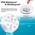 Submersible LED Lights with Strong Magnet, Suction Cup, RF Remote, 13 LED Underwater Led Pool Lights IP68 Waterproof, Battery Operated Pond Light for Bathtub, Shower, Hot Tub, Party