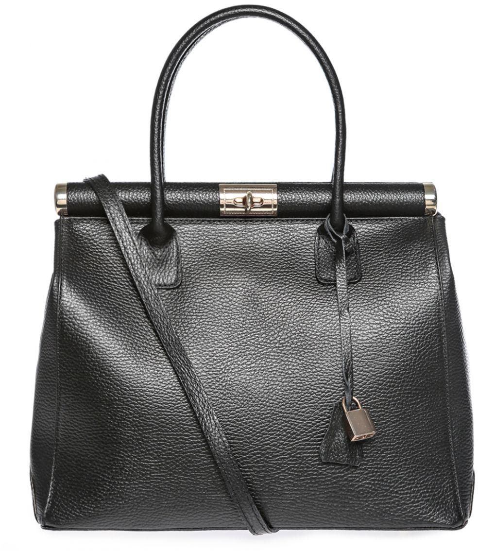 Joana & Paola jp16012 Satchels Bags for Women - Leather, Black