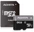 Adata 64 GB Class 10 Micro SDXC Card with Adapter - USDH64GUICL10