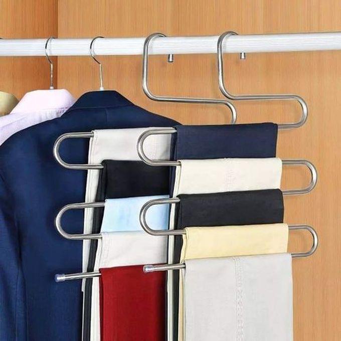 Hanger S-Shaped Trouser Hangers- Stainless Steel-2PC