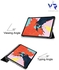 Protective Smart Folio Flip Case Cover For Samsung Galaxy Tab S8 Plus Skull Design Multicolour