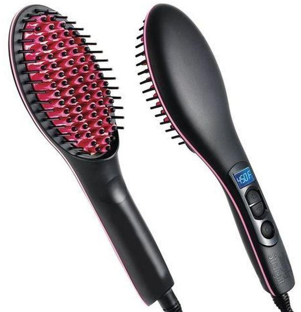 Simply Straight Hair Straightener Brush/comb With Free Hair Dryer