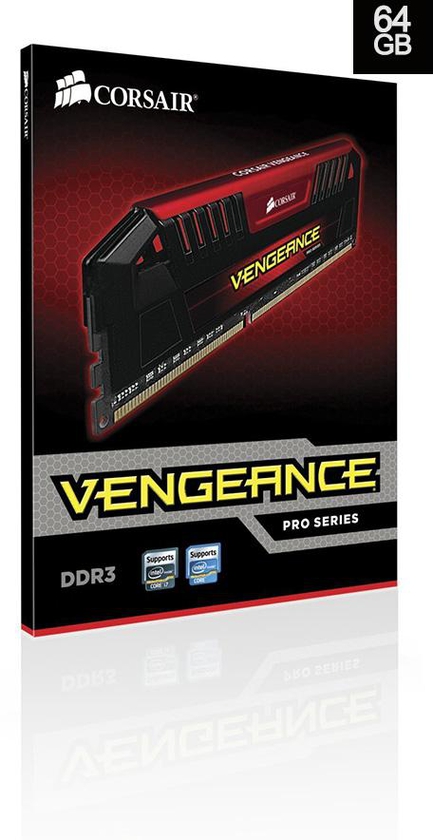 CORSAIR Vengeance Pro 64GB (8 x 8GB) 240-Pin DDR3 SDRAM DDR3 2400 (PC3 19200) Desktop Memory Model CMY64GX3M8A2400C11R