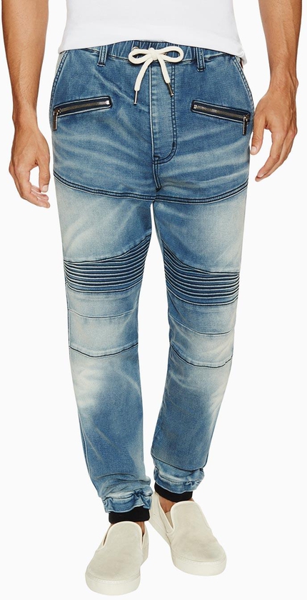 برافيري بنطال جينز بخصر مطاطي