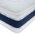 احصل على مرتبة سرير المأمون، سوست منفصلة، 120×195 سم، ارتفاع 30 سم - ابيض كحلي مع أفضل العروض | رنين.كوم