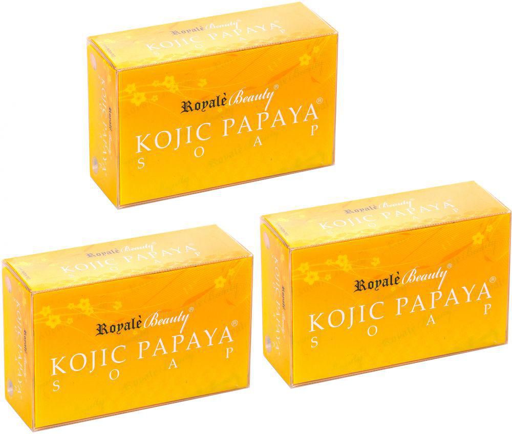 Royal Beauty Kojic Papaya Soap - 3 pieces