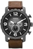 Fossil Fossil Men's Grey Dial Leather Band Watch - JR1424