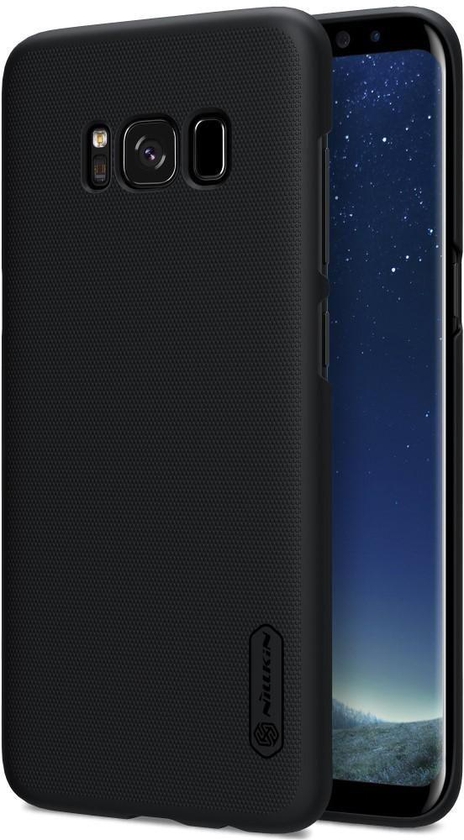 For Samsung Galaxy S8 Plus G955 -NILLKIN Super Frosted Shield PC Hard Case with Screen Protector - Black