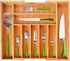 Bamboo Kitchen Drawer Organizer,Expandable Cutlery Tray Utensil Silverware Holder Drawer Dividers Silverware Organizer for Silverware, Flatware, Knives in Kitchen, Bedroom, Living Room