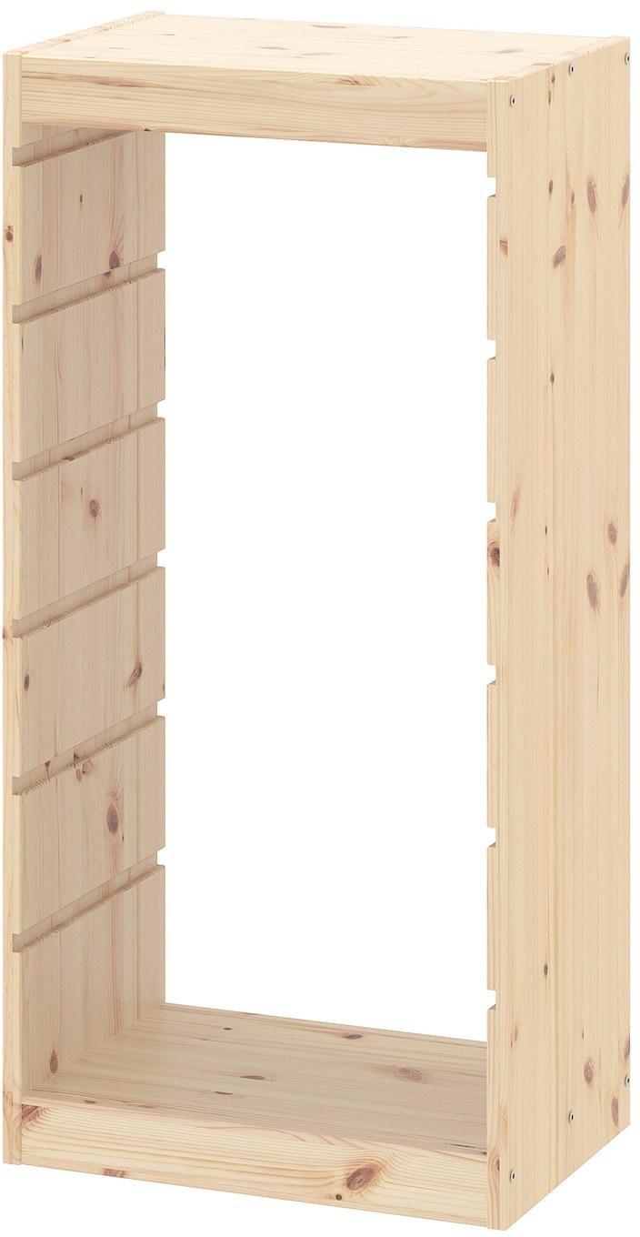 TROFAST Frame - light white stained pine 44x91 cm