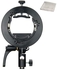 Godox S2 S-Type Bracket Bowens Mount Compatible with Godox V1 AD200Pro AD400Pro AD200 V860II TT685 TT600 TT350, Large Adjustment Handle, Integrated Umbrella Mount and More Compact
