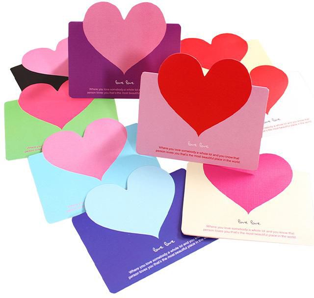 Kime Love Shape Greeting Card Gift [2498]