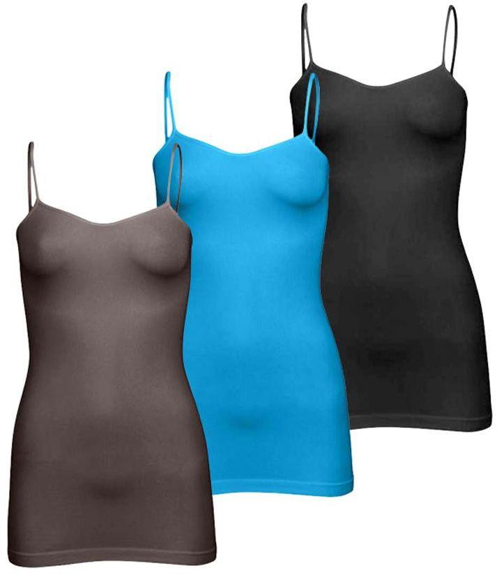 Silvy Set Of 3 Tanks Tops For Women - Multicolor, Large