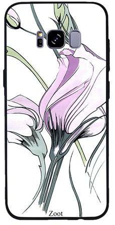 غطاء حماية واقٍ لهاتف سامسونج جالاكسي S8 زهور تيوليب