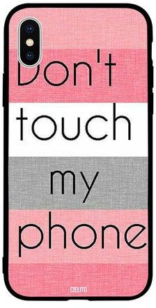 Skin Case Cover -for Apple iPhone XR Dont Touch My Phone Pink and White Dont Touch My Phone Pink and White