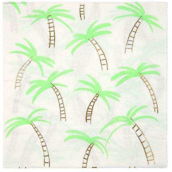 Meri Meri Palm Trees Napkins Large- Babystore.ae