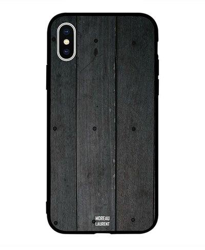 Skin Case Cover -for Apple iPhone X Three Pieces Wooden Pattern Three Pieces Wooden Pattern
