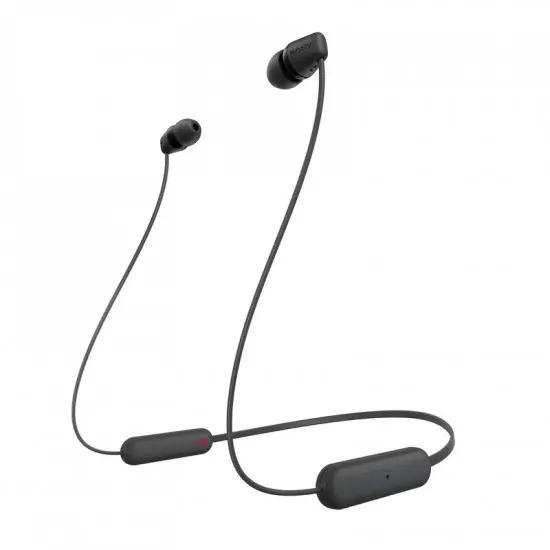 SONY WI-C100 wireless headphones, black | Gear-up.me