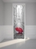 طقم ملصقات للباب من قطعتين على شكل برج إيفل ثلاثي الأبعاد رمادي/أحمر 38.5x200سنتيمتر