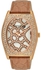 Fencci Watch for Women , Analog , Leather Band , Brown , 13F003F100729W