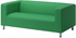 KLIPPAN Cover for 2-seat sofa - Vissle green