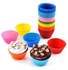 Taha Offer Silicon Cupcake Muffin Molds 12 Pieces