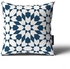 Topaz Cushion Cover, White / Blue - KM-EG10-43
