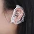 100 Pieces Plastic Disposable Ear Cover, Ear Protection for Hair Dye Ear Accessories (CLEAR)